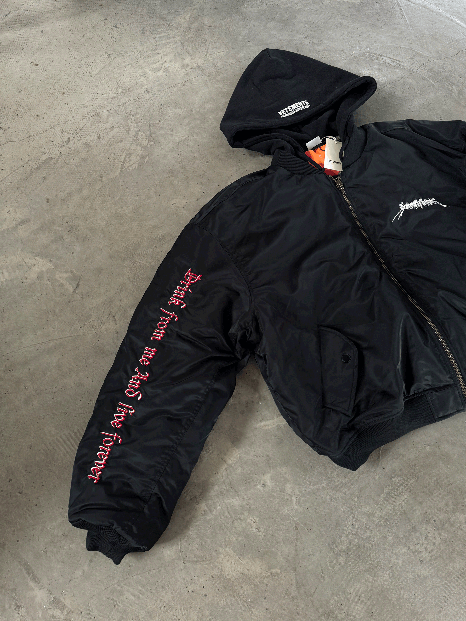 VETEMENTS Heavyweight 17FW TFD Pentagram Bomber Jacket - Oversized Homme Fit