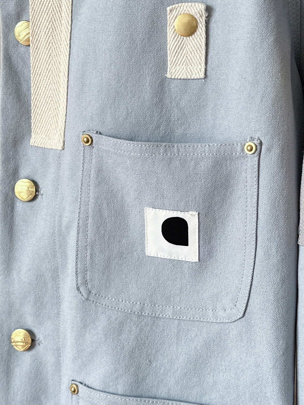 Detroit Double Collar Carhartt X Sacai Jacket Canvas Patchwork Workwear