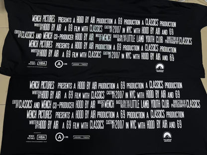 (Archive) Opium YVL x Hood By Air SS17 Cape Sleeve Tee - Oversized Graphic Print Short Sleeve