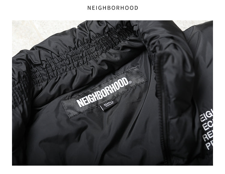 NEIGHBORHOOD Jacket Embroidered Casual Down Long-Sleeve 90% Down Coats
