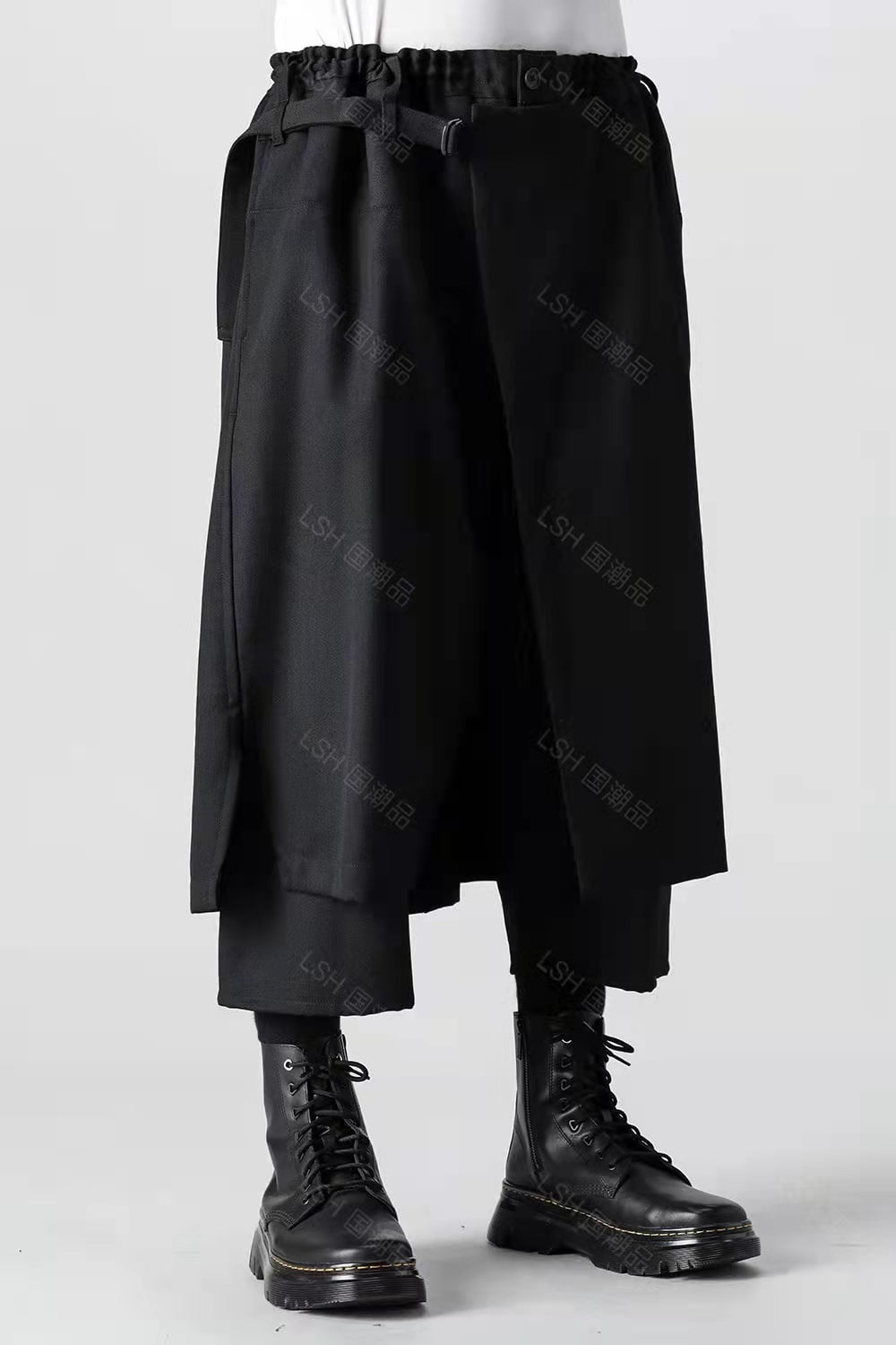 24SS Yohji Yamamoto Double-Layer Skirt Pants – Lightweight Wrinkle-Resistant - Size avaliable S ~ XL