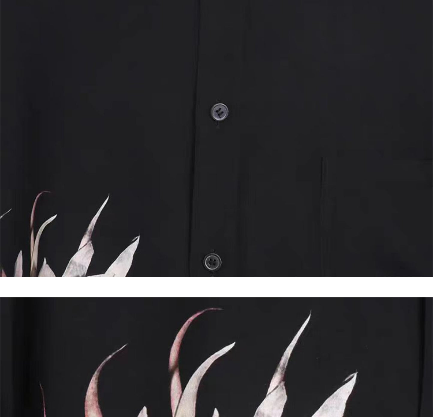 Donclickin Yohji Yamamoto Floral Print ’Queen of the Night’ Shirt Long Sleeve