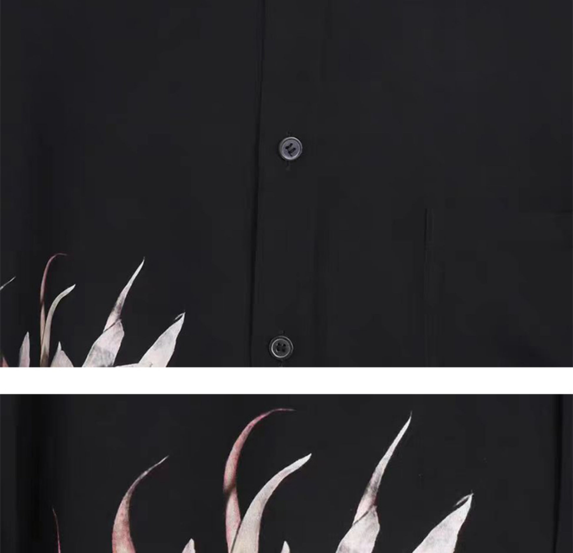 Donclickin Yohji Yamamoto Floral Print ’Queen of the Night’ Shirt Long Sleeve