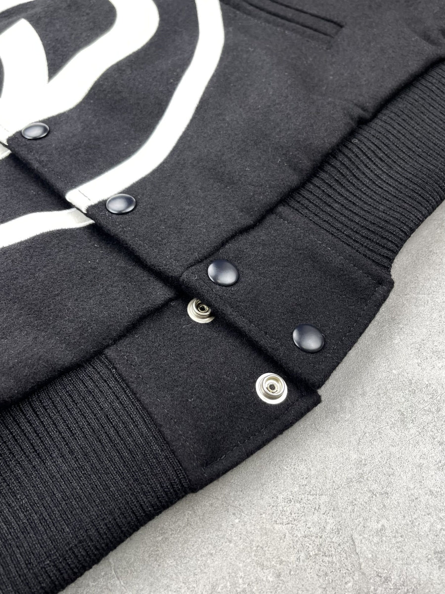 i795 Double-S Stussy Wool Varsity Jacket – Heavyweight Loose Baseball