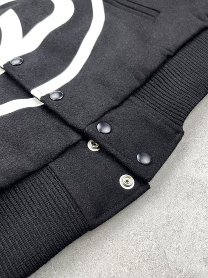 i795 Double-S Stussy Wool Varsity Jacket – Heavyweight Loose Baseball