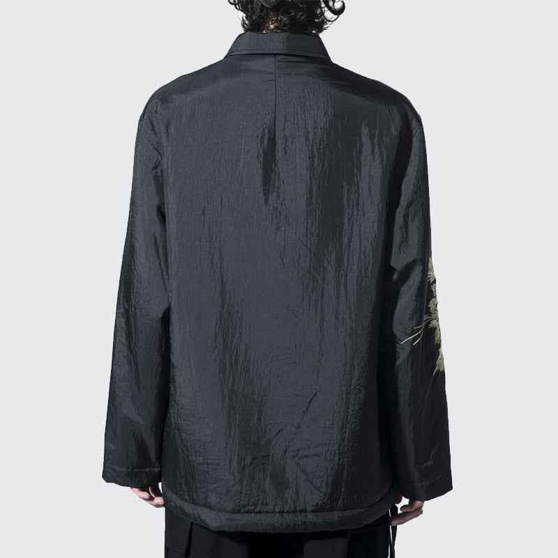 Yohji SYTE Nylon Lightweight Embroidered Floral Loose Jacket Coat - Size avaliable S~XL