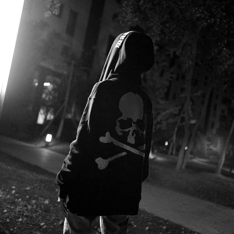 MASTERMIND Beaded Skull Zip-Up Hoodie - 580g Heavyweight - donclickin