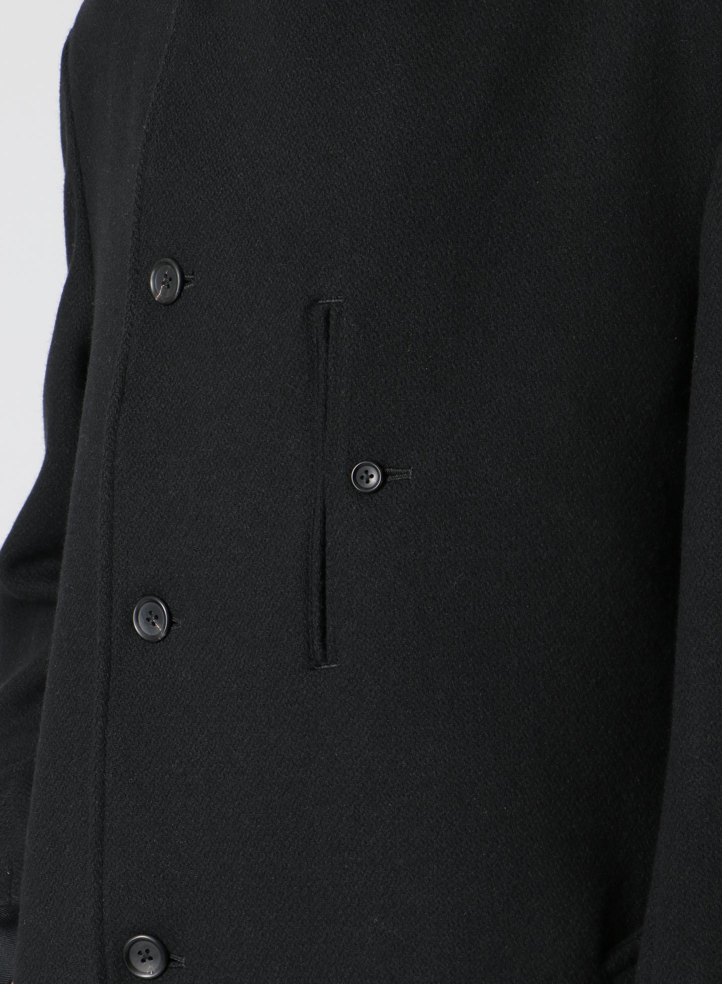 Donclickin Yohji 24AW’老虎残夢’ Embroidered Overcoat - Dark Wool Coat