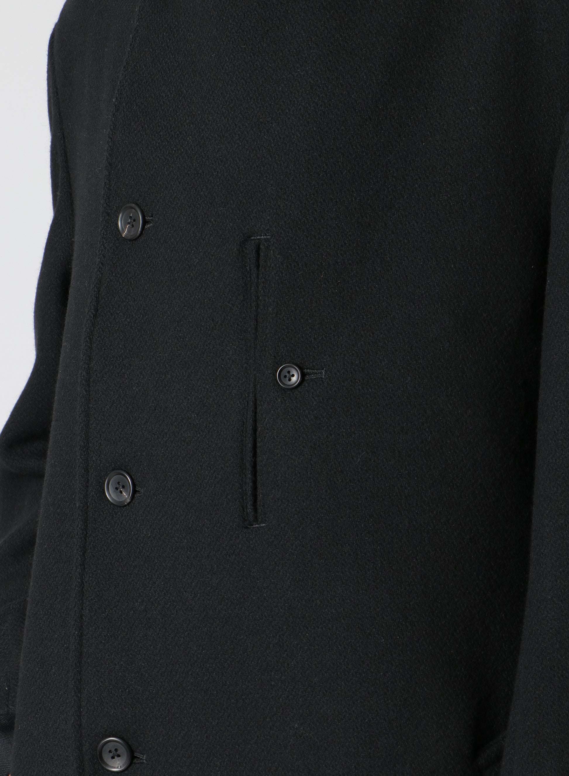 Donclickin Yohji 24AW’老虎残夢’ Embroidered Overcoat - Dark Wool Coat