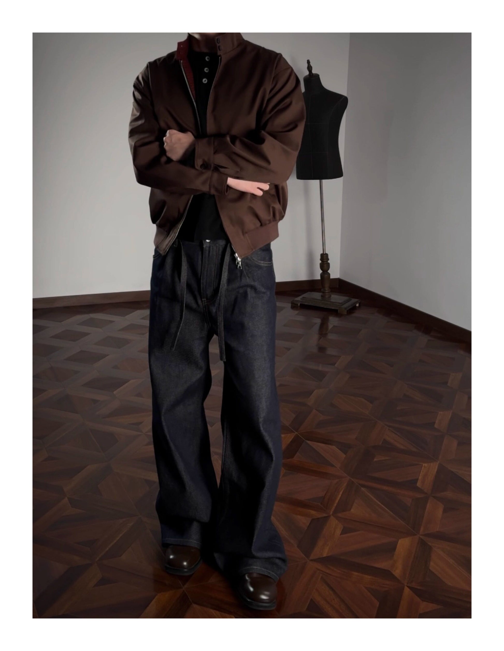 Oclin Classic G9 Harrington Jacket - Short Wide Fit Mercerized Cotton - Red Tartan Lined Vintage British Blouson - donclickin