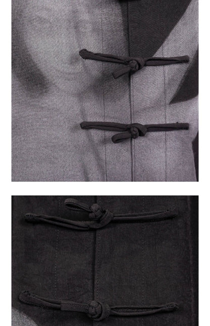 Yohji Yamamoto Dark Asura Lily Printed Mid-Length Shirt Button Closure