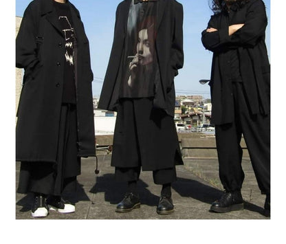 Suzume Uchida "Smoking Girl" Silk Shirt - Yohji Archive Darkwear -  