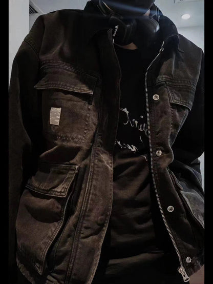 Stussy Vintage Washed Denim Carhartt Workwear Jacket – Detroit J97 Coat