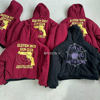 VET 17AW Archive-Grade Reversible Bomber – Dual-Sided Heavyweight Cotton Hoodie