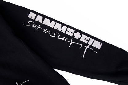 German Rammstein Vetement VTM Black Dark Punk Oversized Hoodie Jacket