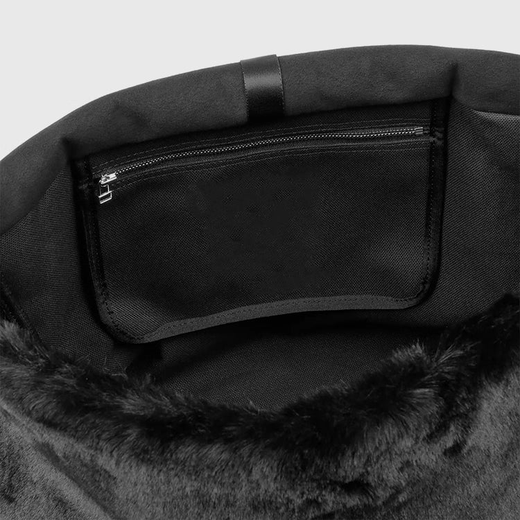 Mastermind MMJOnline Skull Embroidery Dark Fur Large Shoulder Bag- Messenger Bag - 32x40x18(cm)