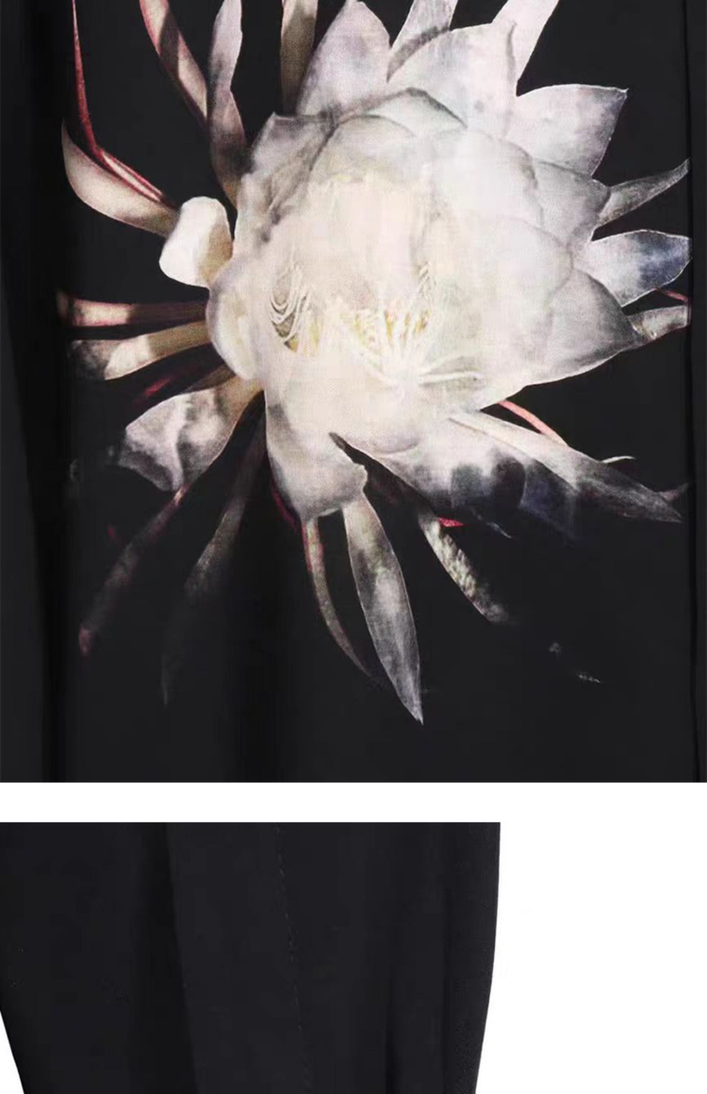 Donclickin Yohji Yamamoto Floral Print ’Queen of the Night’ Shirt Long Sleeve
