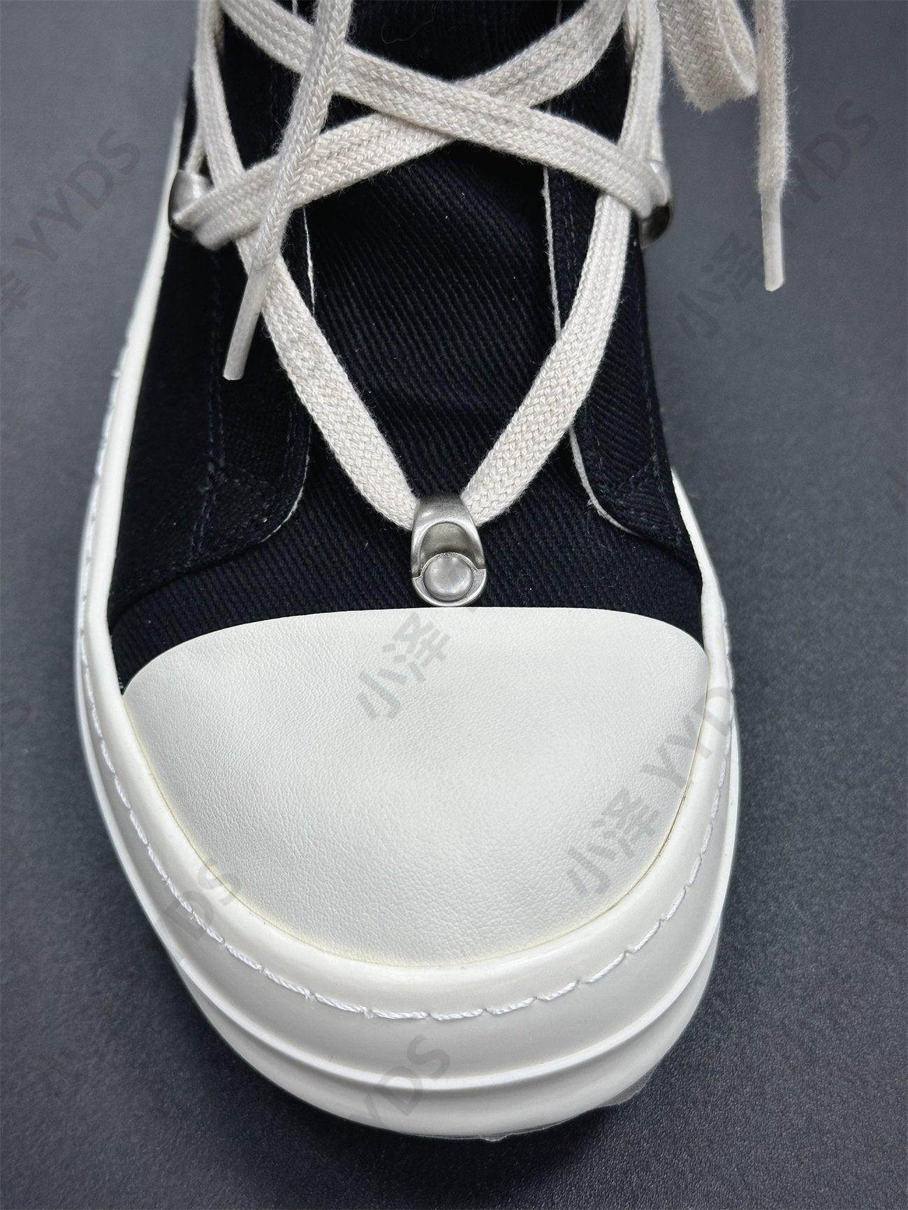 Self-made Pentagram Rick Owens DRKSHDW Sub-line High-top Canvas Gothic Shoes