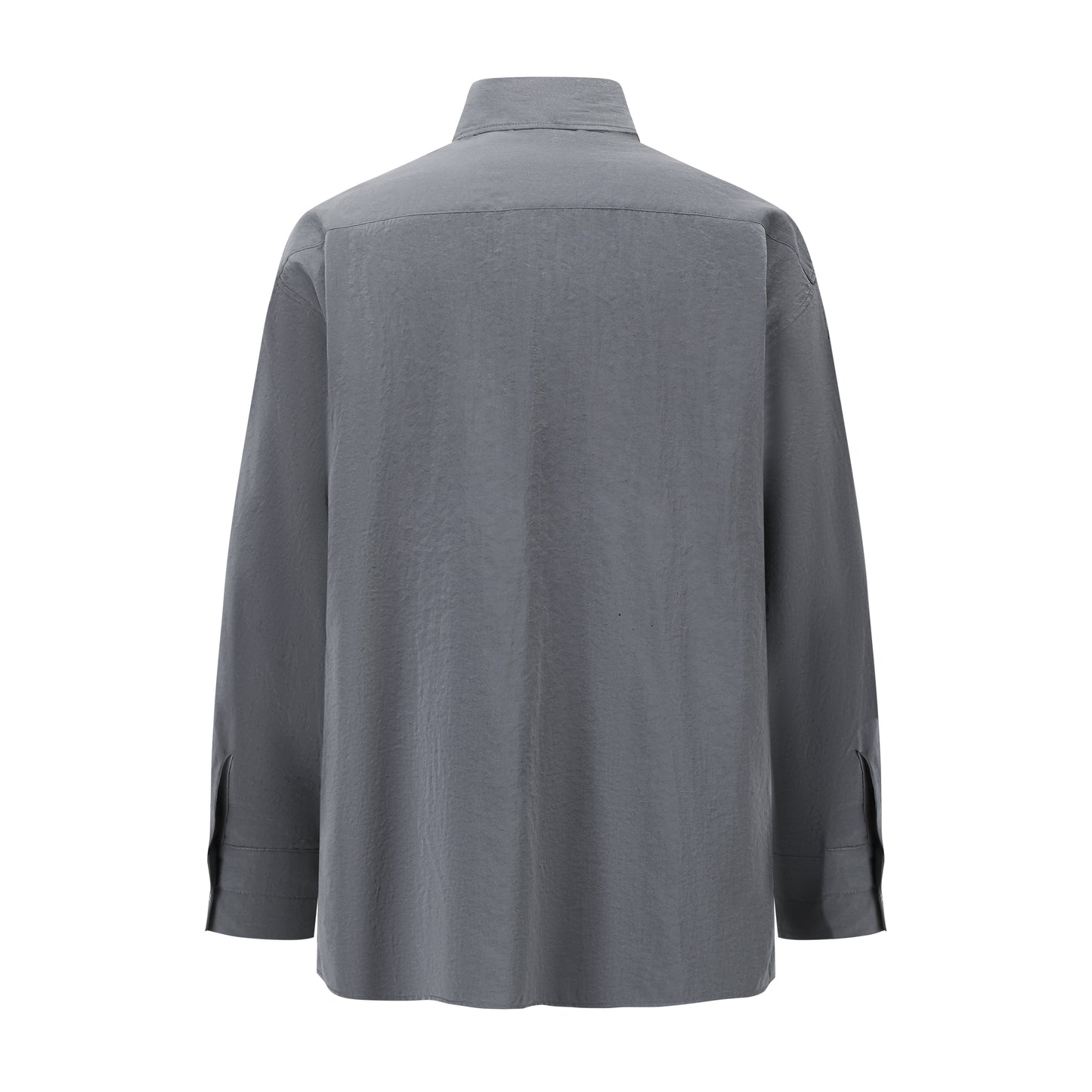 LEMAIRE 25SS New Glossy Dry Silk Shirt – Sage Green Black Edition