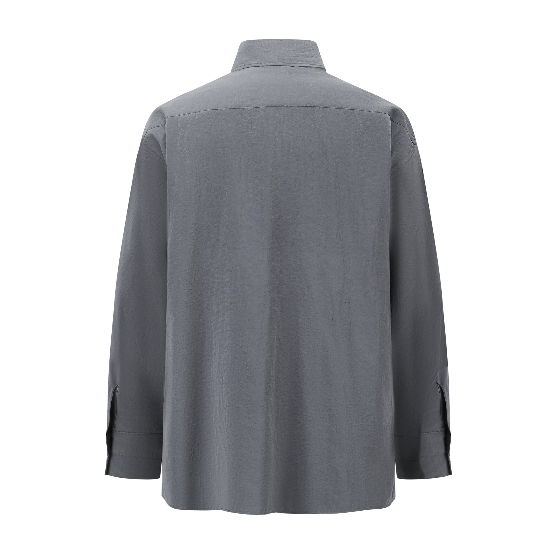 LEMAIRE 25SS New Glossy Dry Silk Shirt – Sage Green Black Edition