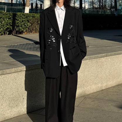 Yohji ’Flower & Youth’ Wool Blazer - Lotus Cut-Out Detailing