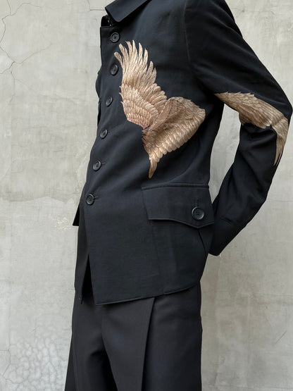 Yohji Yamamoto ’Fading Soldier’ Discharge Print Single-Breasted Jacket