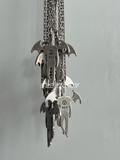 UNDERCOVER AW02 ’Vampire’ Pendant Necklace - 925 Silver Demon Talisman