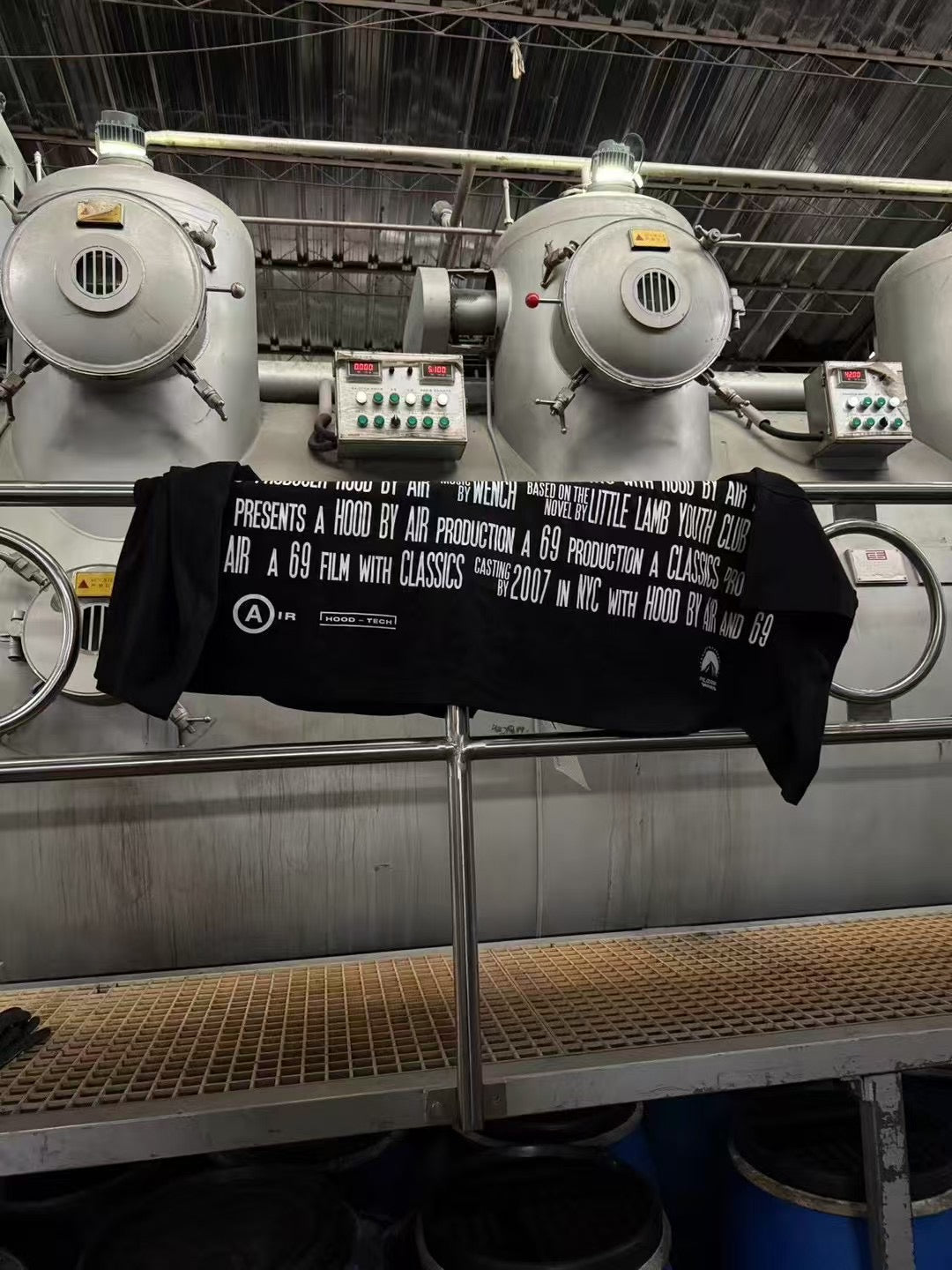 (Archive) Opium YVL x Hood By Air SS17 Cape Sleeve Tee - Oversized Graphic Print Short Sleeve