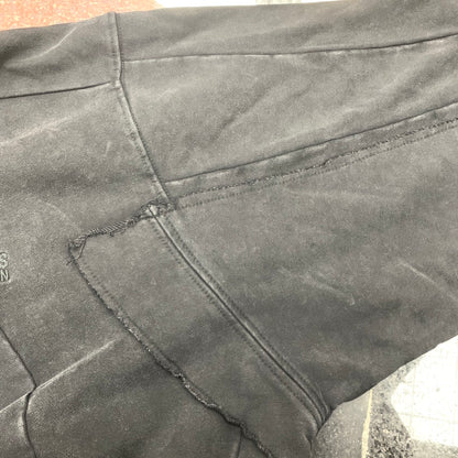 Vetements 23FW Heavy Washed Distressed Deconstructed Zip Hoodie