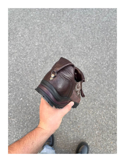 donclick Kiko Kostadinov AW24 Carved Brogue Shoes -Embroidered Workwear Derbies