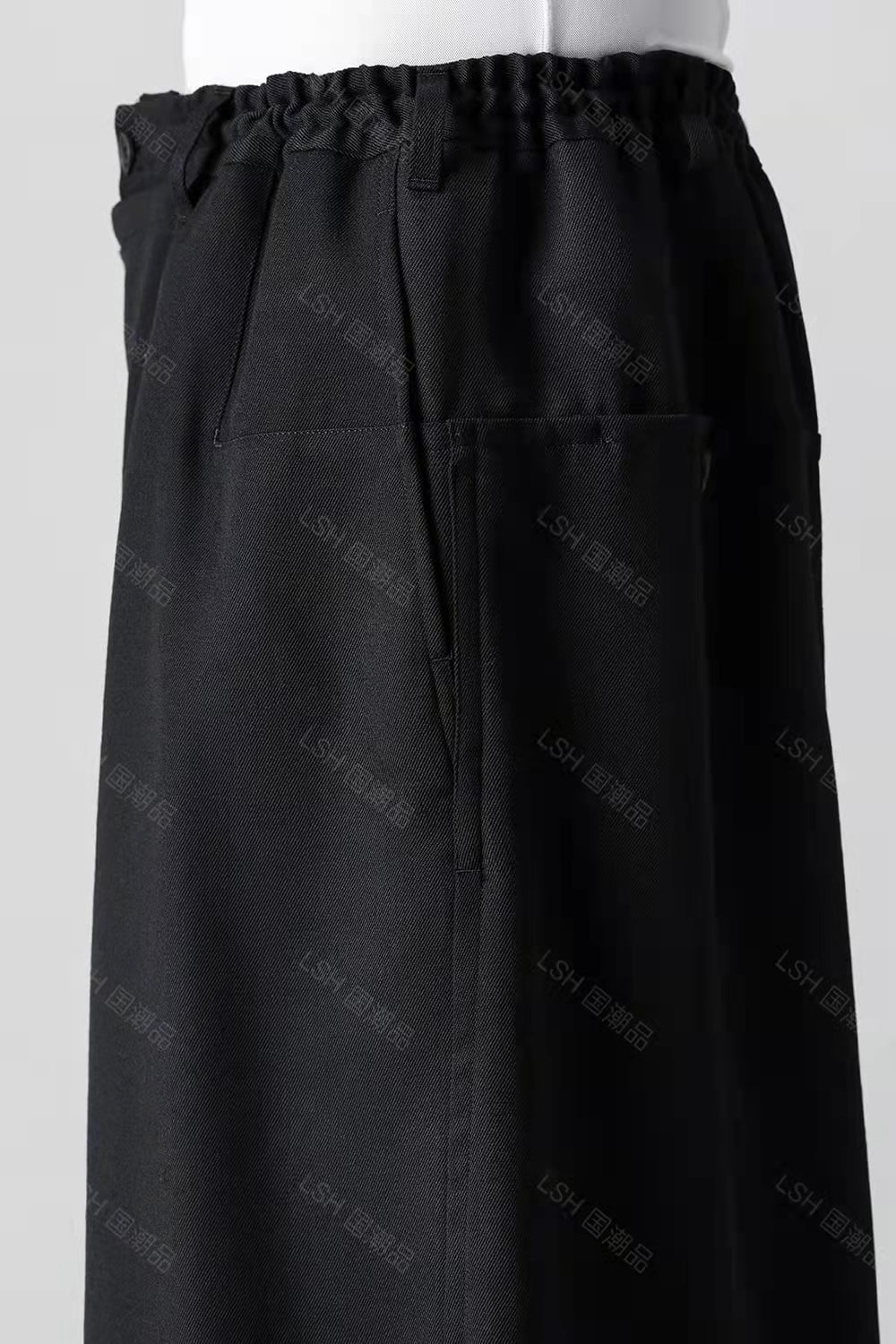 24SS Yohji Yamamoto Double-Layer Skirt Pants – Lightweight Wrinkle-Resistant - Size avaliable S ~ XL