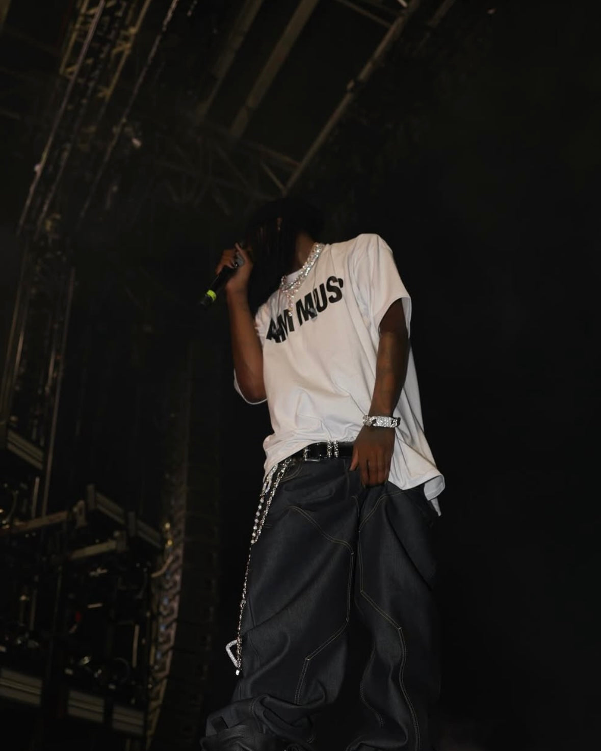 Opium YVL Style ’I AM MUSIC’ Tee – White Short Sleeve Playboi Carti Edition