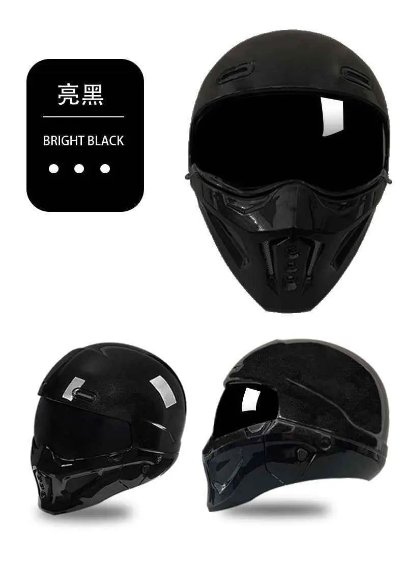 Shadow Scorpion Motorcycle Helmet - Full Face DOT Approved for Harley Cruiser Bike Class A 3C