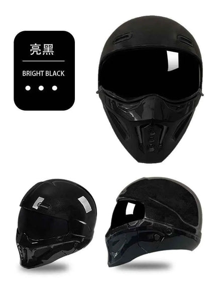 Shadow Scorpion Motorcycle Helmet - Full Face DOT Approved for Harley Cruiser Bike Class A 3C