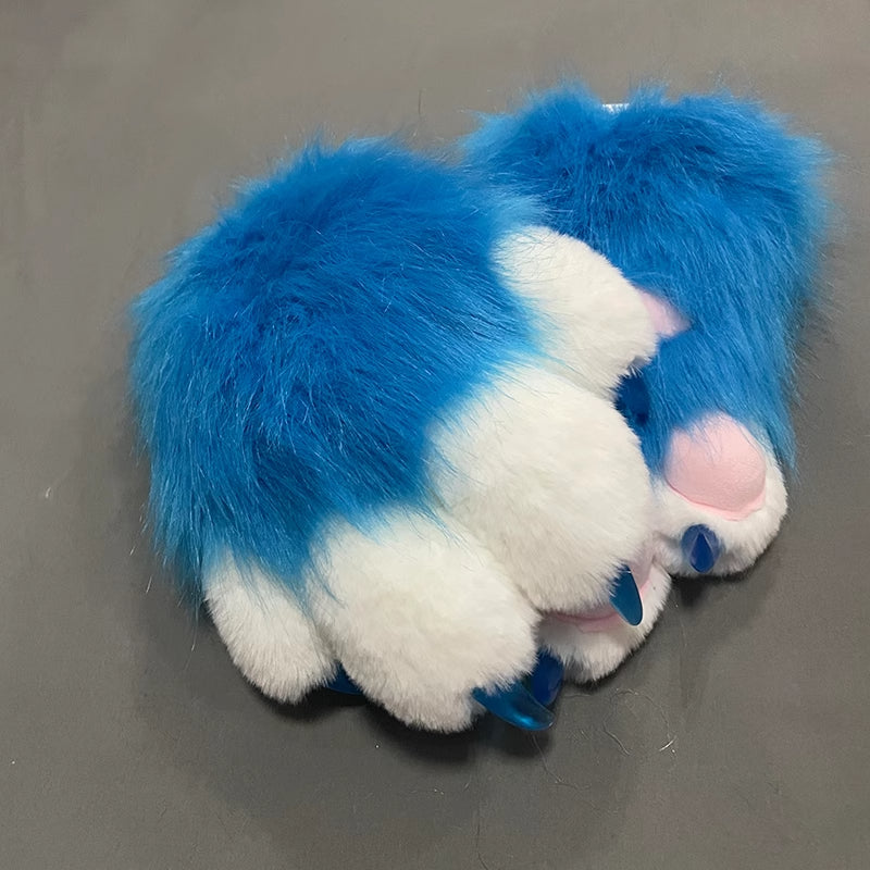 Furry Beast Claw Colored Beast Costume Claw Gloves Gloves Plush Fursuit Cosplay - Order with colors