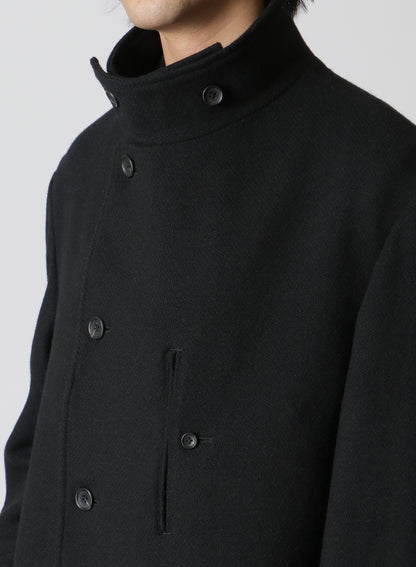 Donclickin Yohji 24AW’老虎残夢’ Embroidered Overcoat - Dark Wool Coat