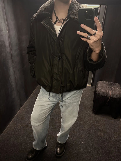 Our Legacy Plush Short Jacket Outerwear Faux Fur Collared Thickened