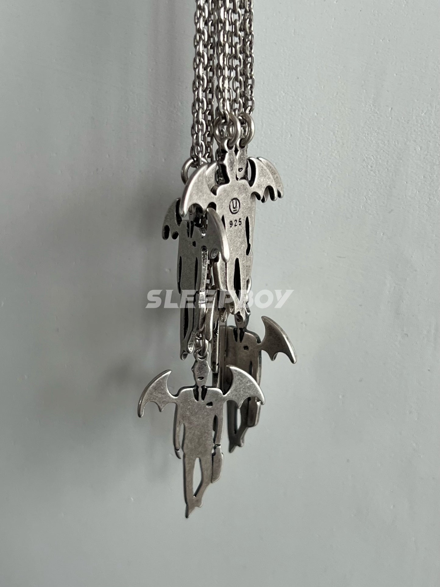 UNDERCOVER AW02 ’Vampire’ Pendant Necklace - 925 Silver Demon Talisman
