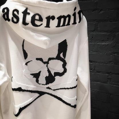 MASTERMIND Beaded Skull Zip-Up Hoodie - 580g Heavyweight - donclickin