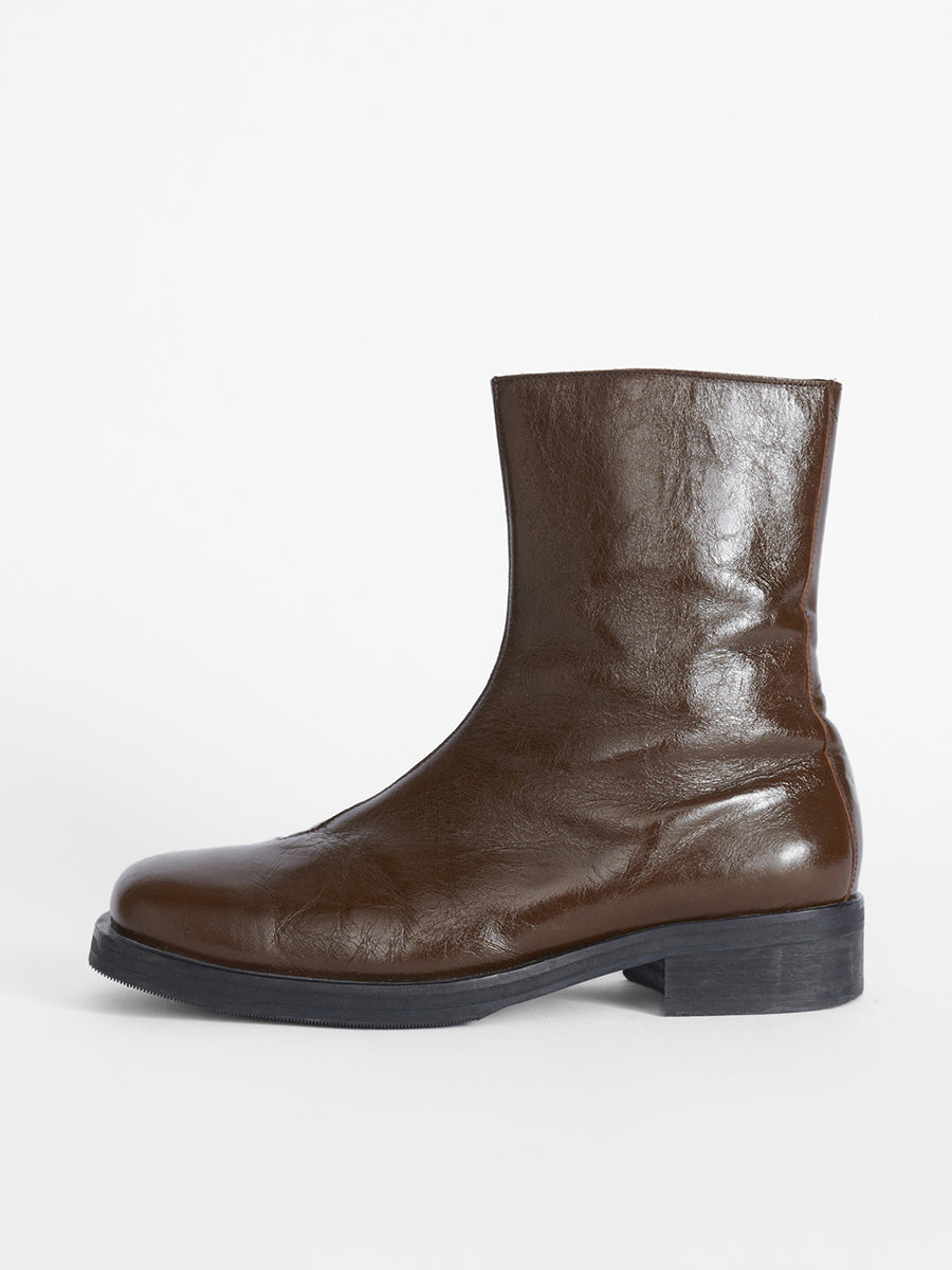 Our Legacy ’Camion’ Style Boots - Brown Leather Mid-Calf Chelsea