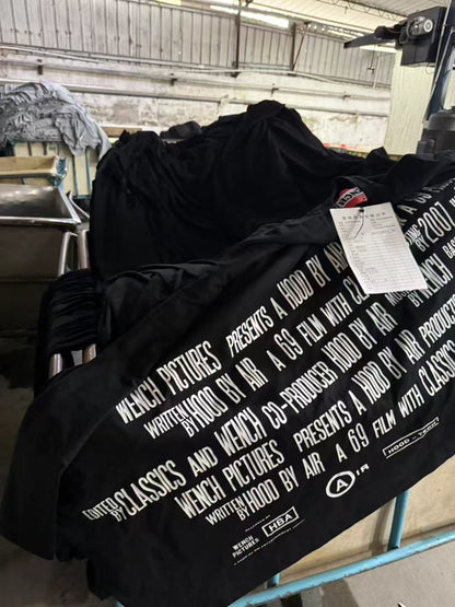 (Archive) Opium YVL x Hood By Air SS17 Cape Sleeve Tee - Oversized Graphic Print Short Sleeve