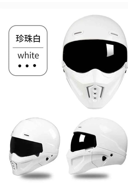 Shadow Scorpion Motorcycle Helmet - Full Face DOT Approved for Harley Cruiser Bike Class A 3C