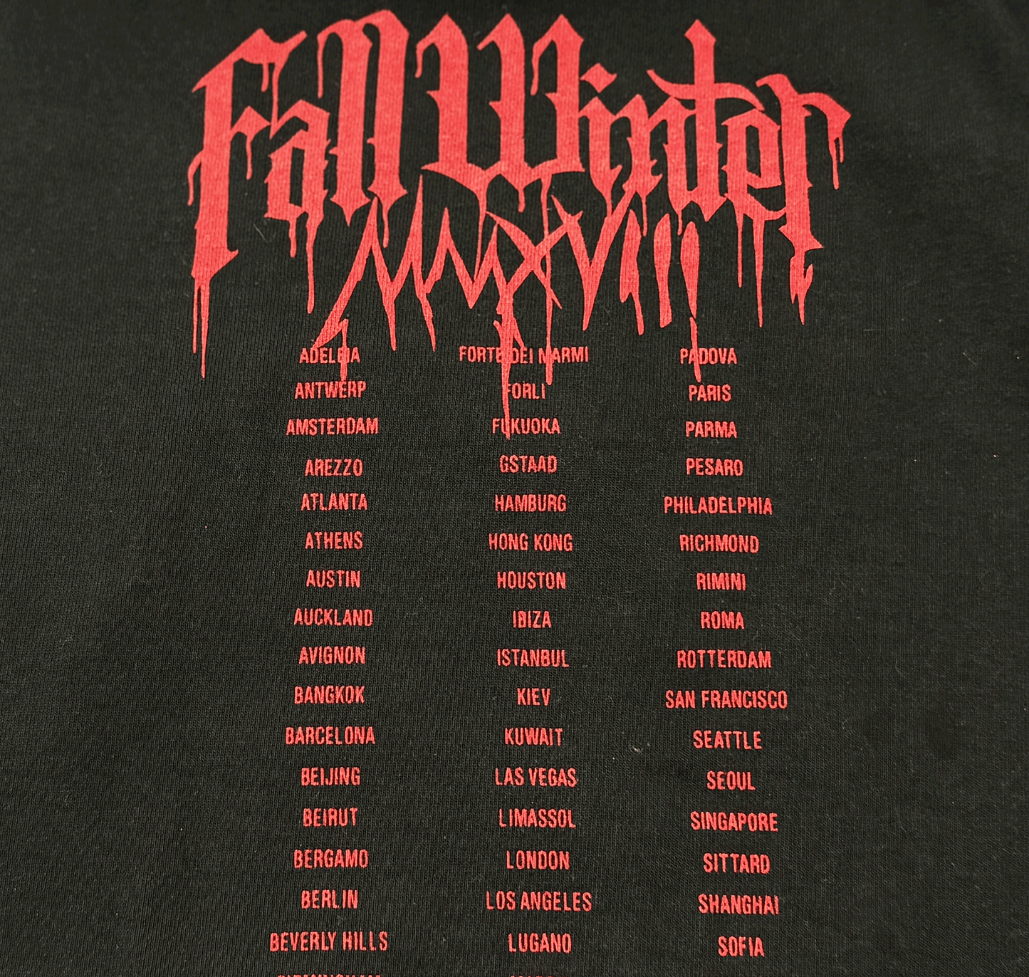 VTM 2018 “Blood Drip” Heavy Metal Tour Hoodie Heavyweight Oversized Opium Carti