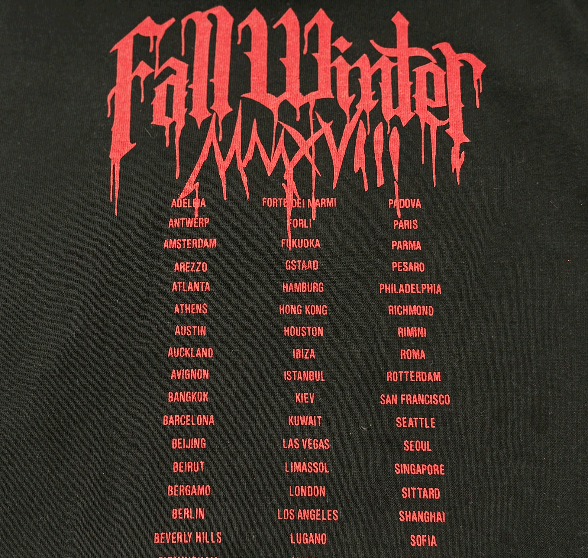 VTM 2018 “Blood Drip” Heavy Metal Tour Hoodie Heavyweight Oversized Opium Carti