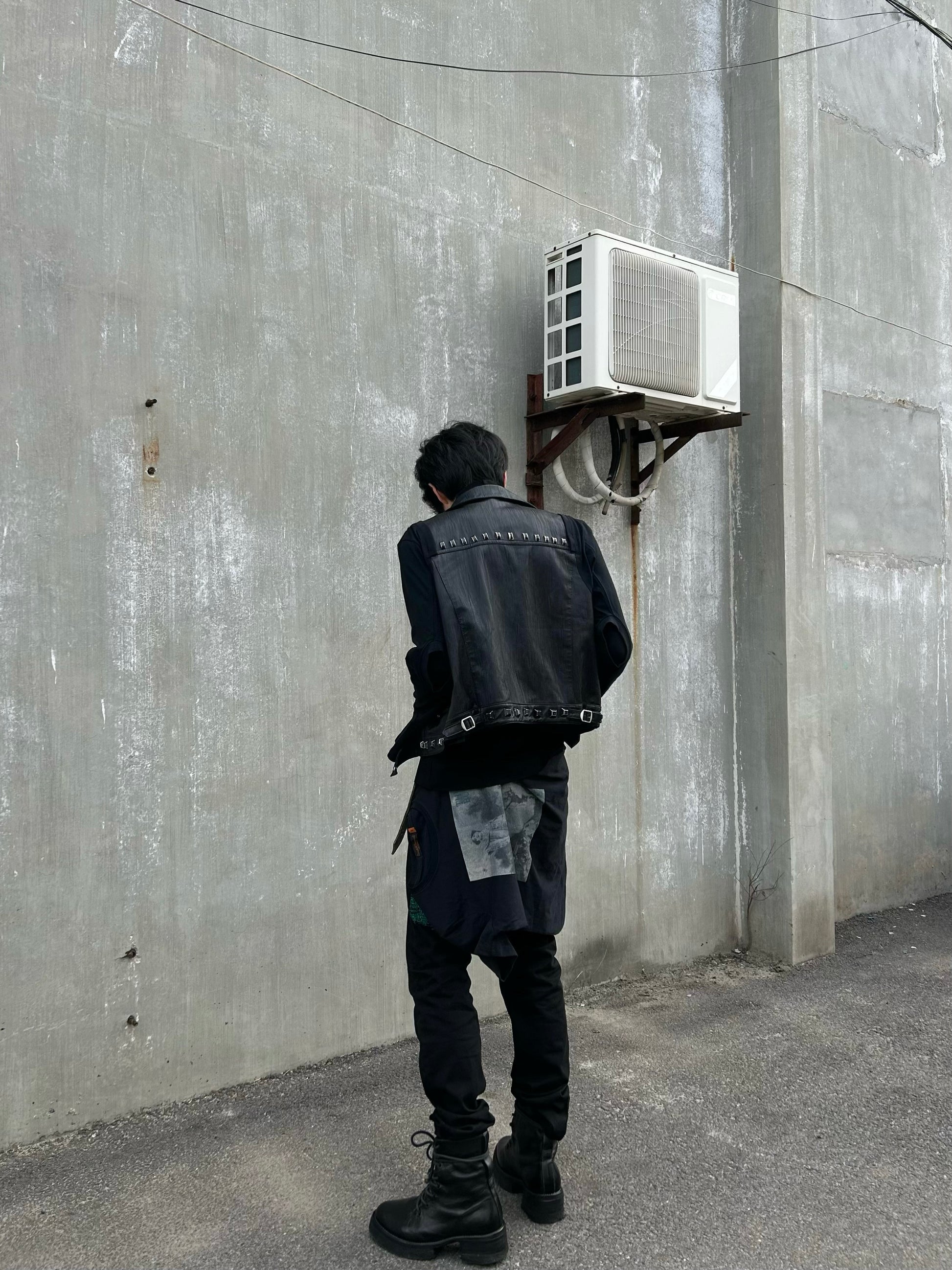 UNDERCOVER 06SS ’T’ Collection: Archive Studded Deconstructed Leather Jacket