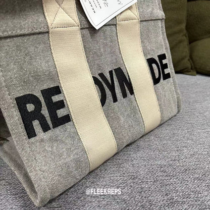 Custom Readymade Easy Canvas Tote - Vintage Washed Two-Tone Casual Handbags
