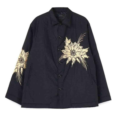 Yohji SYTE Nylon Lightweight Embroidered Floral Loose Jacket Coat - Size avaliable S~XL