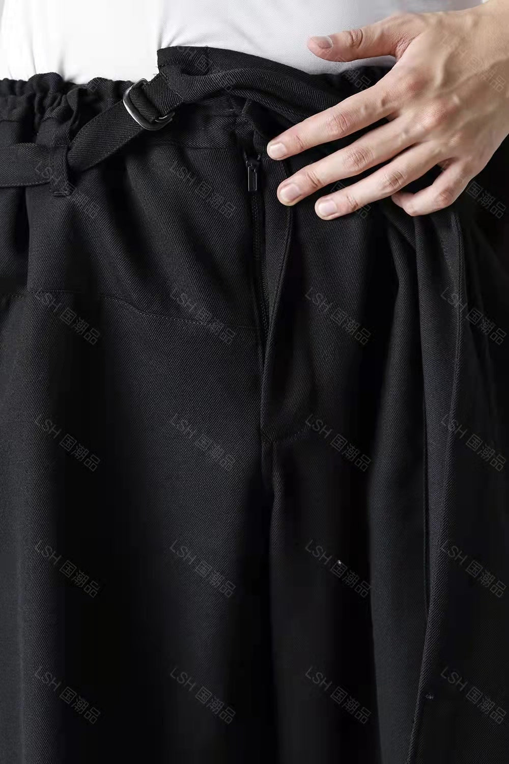 24SS Yohji Yamamoto Double-Layer Skirt Pants – Lightweight Wrinkle-Resistant - Size avaliable S ~ XL