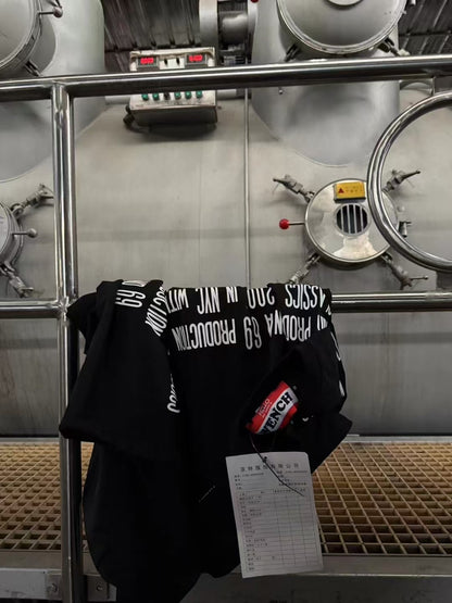 (Archive) Opium YVL x Hood By Air SS17 Cape Sleeve Tee - Oversized Graphic Print Short Sleeve