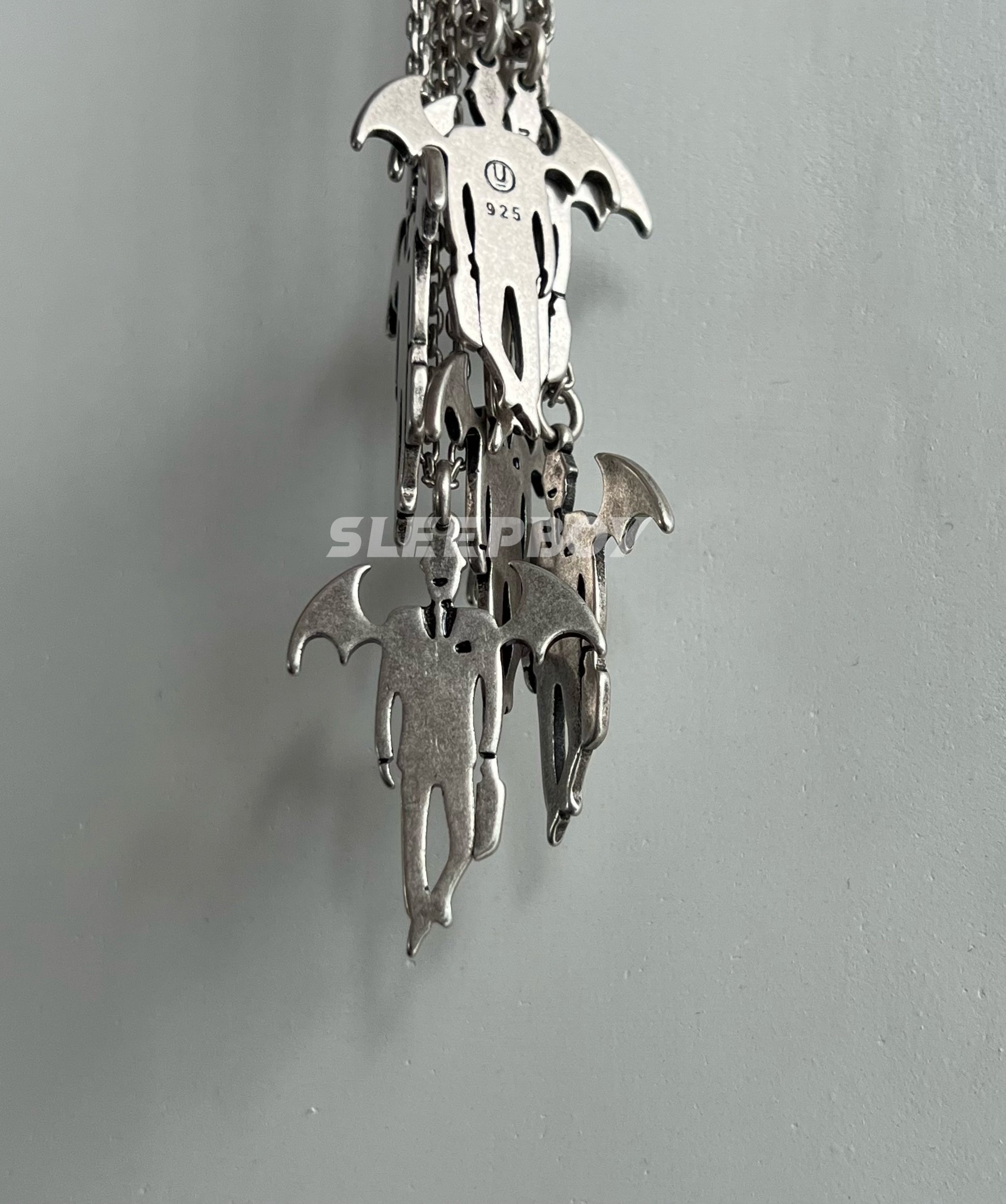 UNDERCOVER AW02 ’Vampire’ Pendant Necklace - 925 Silver Demon Talisman
